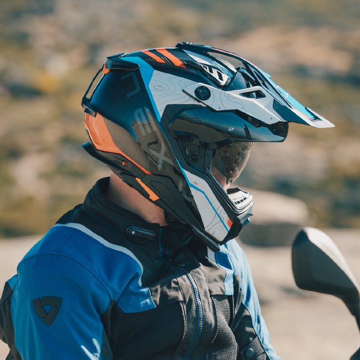 NEXX X.WED3 ADV HELMET - FURKA - RED / BLUE