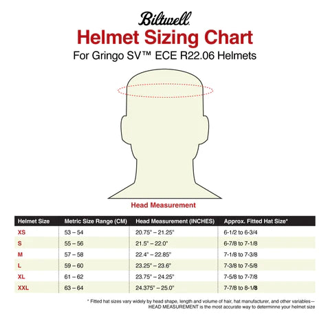 BILTWELL GRINGO SV ECE 22.06 HELMET - FLAT BLACK