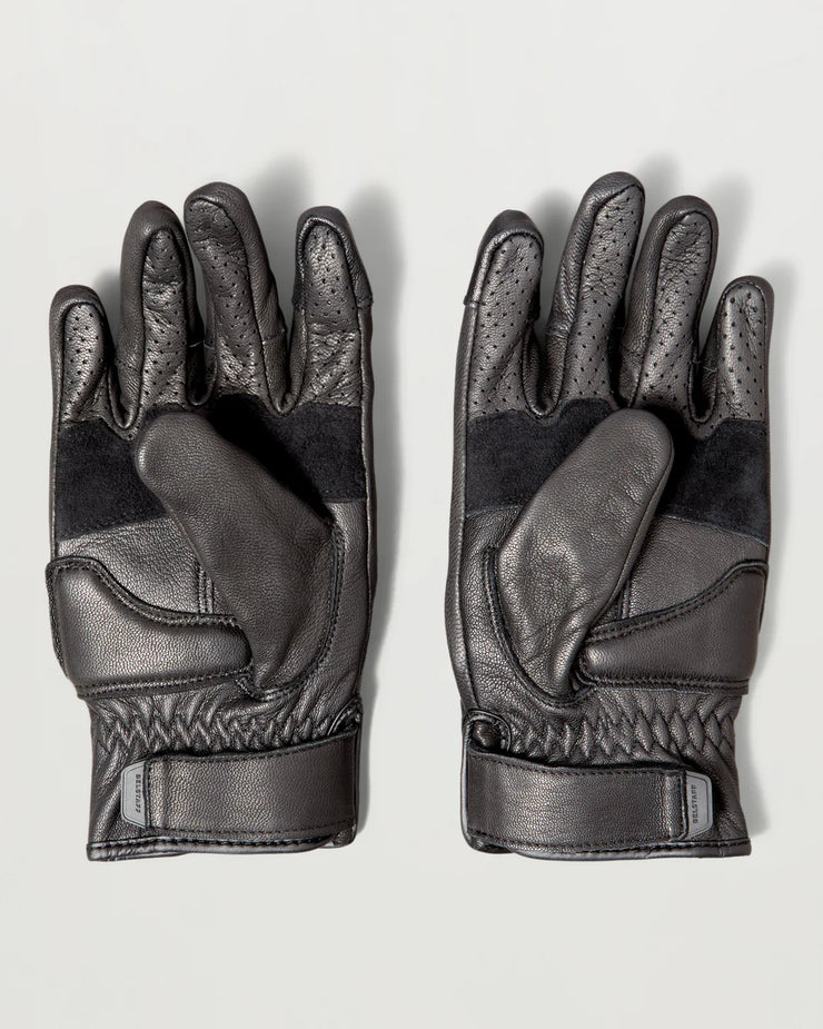 BELSTAFF HAMPSTEAD MOTORCYCLE GLOVES - BLACK / BLACK