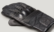 BELSTAFF HAMPSTEAD MOTORCYCLE GLOVES - BLACK / BLACK