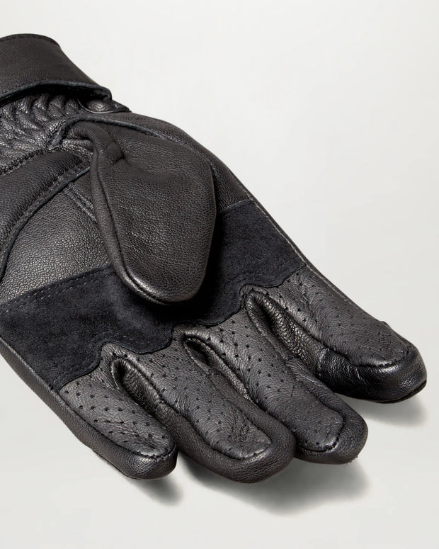 BELSTAFF HAMPSTEAD MOTORCYCLE GLOVES - BLACK / BLACK