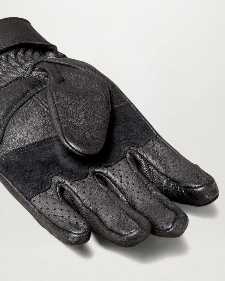 BELSTAFF HAMPSTEAD MOTORCYCLE GLOVES - BLACK / BLACK