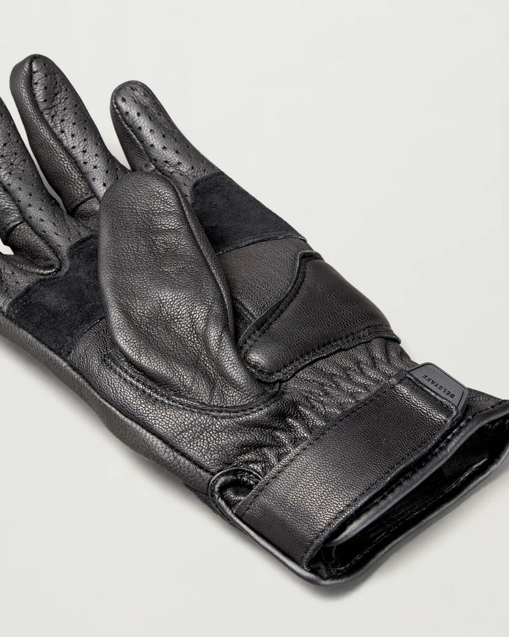 BELSTAFF HAMPSTEAD MOTORCYCLE GLOVES - BLACK / BLACK