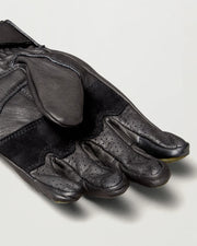 BELSTAFF HAMPSTEAD MOTORCYCLE GLOVES - BLACK / FOREST GREEN