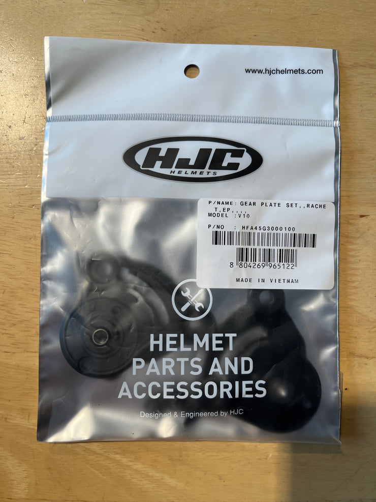 HJC V10 GEAR PLATE SET - BLACK