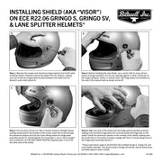 BILTWELL GRINGO SV ECE 22.06 HELMET - METALLIC GRAPE