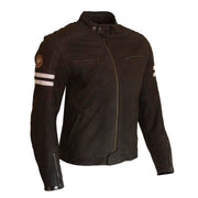 MERLIN HIXON II D30 LEATHER MOTORCYCLE JACKET - BROWN