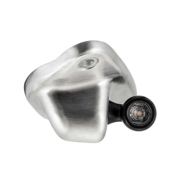 MOTONE LAMPREY - UNDER SEAT SIGNAL LIGHT MOUNTS FOR OEM BOBBER SEAT (USE WITH 3-IN-1 LIGHTS) - BRUSHED