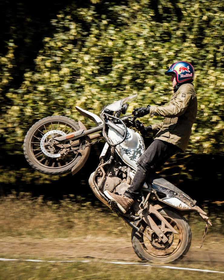 BELSTAFF TRIALMASTER MOTORCYCLE JACKET - OLIVE GREEN