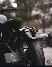 MOTONE TRIUMPH BOBBER TAIL LIGHT/TAIL TIDY BRACKET FOR STOCK REAR FENDER - BRACKET ONLY - BLACK