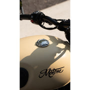 MOTONE TELSTAR LOW PROFILE FUEL GAS CAP - BILLET ALUMINIUM - POLISHED