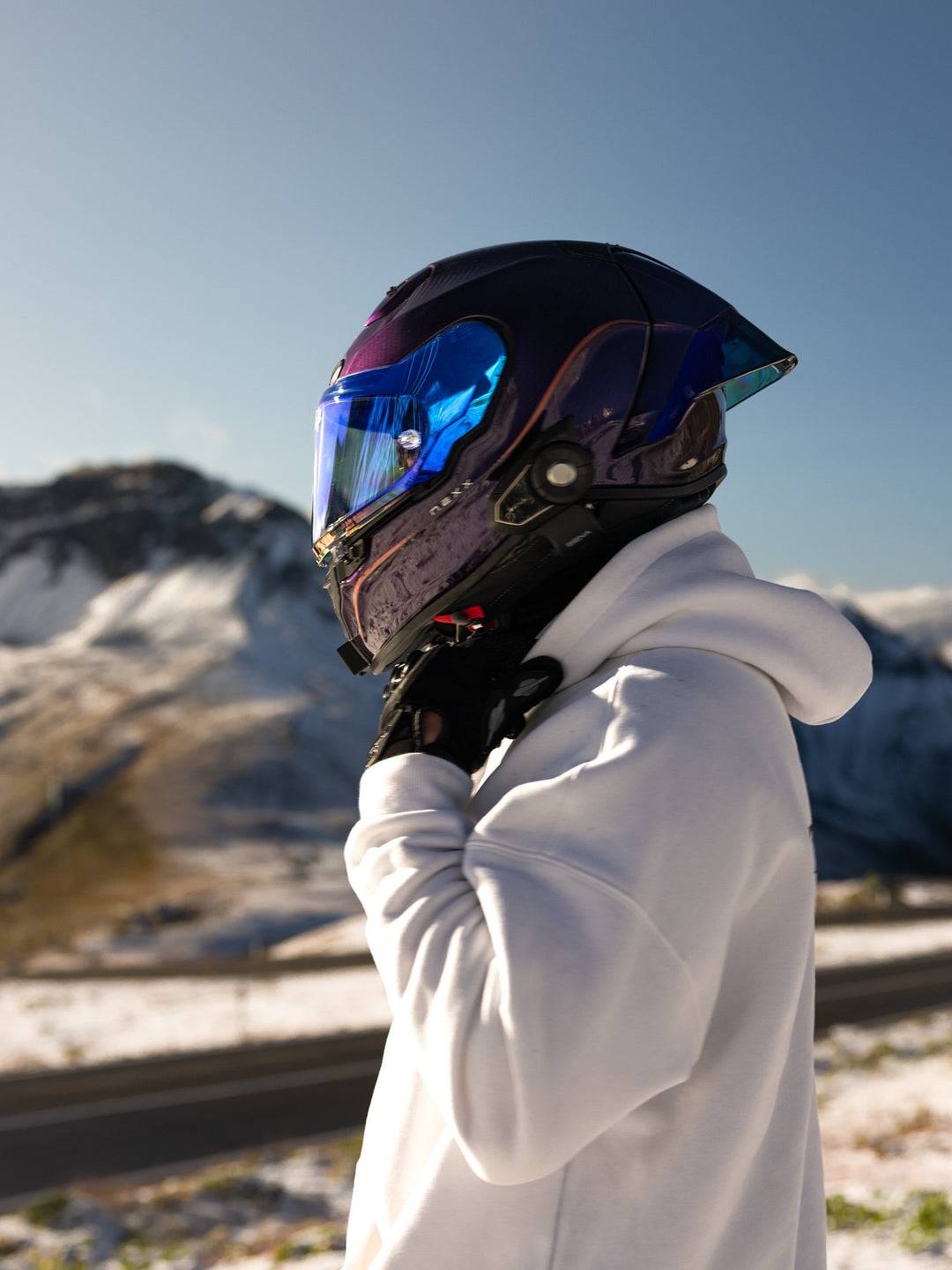 NEXX X.R3R CARBON HAGIBIS - PURPLE – Strath Moto