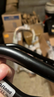 HEPCO & BECKER TUBE REAR RACK - BLACK FOR TRIUMPH BONNEVILLE BOBBER (2017 ONWARDS) ***SLIGHTLY BLEMISHED***