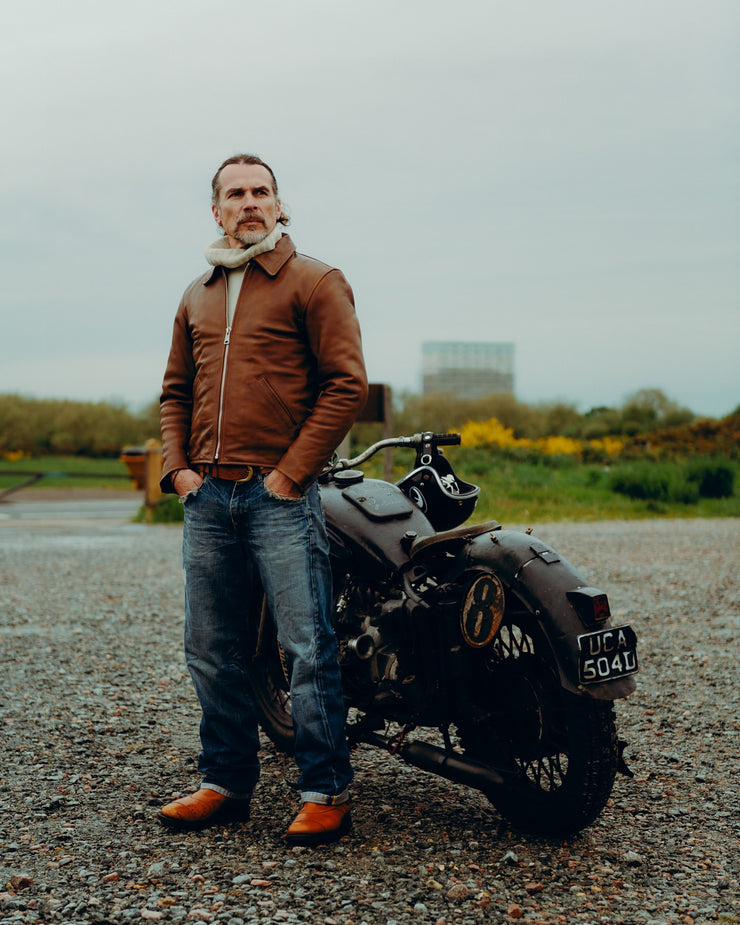 GOLDTOP 100% MERINO WOOL CLASSIC SUBMARINER SWEATER - ECRU