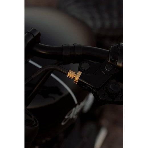 MOTONE TWISTER CLUTCH CABLE ADJUSTER - BRASS - M8x1.25x18
