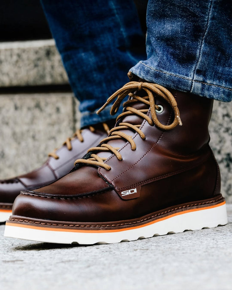 SIDI URBEX WP (WATERPROOF) BOOTS - BURGUNDY – Strath Moto