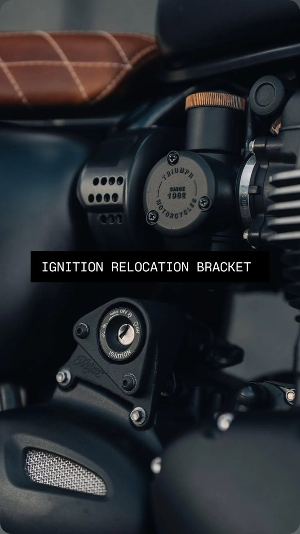 MOTONE IGNITION RELOCATION KIT - BRACKET & LOOM - FOR LC T100, T120, AND 2016-2024 STREET TWIN/SPEED TWIN 900