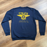 STRATH MOTO FLYING WHEEL SWEATSHIRT - NAVY