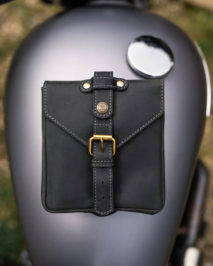 GOLDTOP LEATHER TANK BAG - SMALL - BLACK