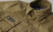 BELSTAFF MANSION MOTORCYCLE OVERSHIRT - OLIVE GREEN