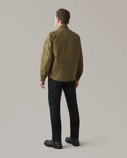 BELSTAFF MANSION MOTORCYCLE OVERSHIRT - OLIVE GREEN