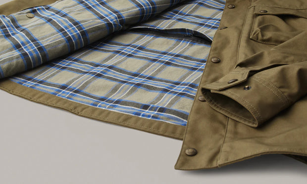BELSTAFF MANSION MOTORCYCLE OVERSHIRT - OLIVE GREEN