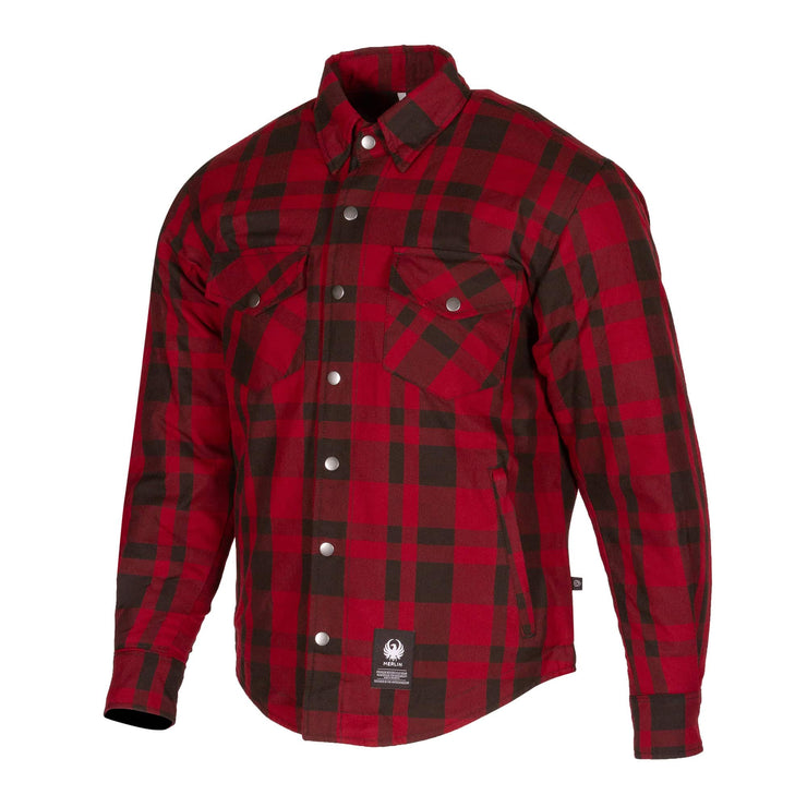 MERLIN AXE HYDRO WATERPROOF KEVLAR RIDING SHIRT - RED