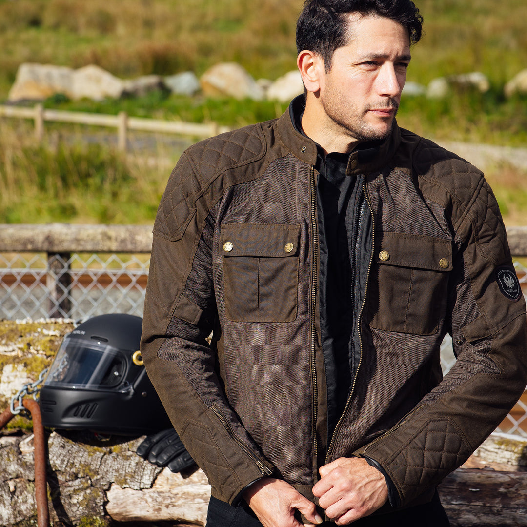 MERLIN SHENSTONE II COTEC AIR JACKET - OLIVE - SIZE XXL – Strath Moto