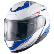 NEXX X.LIFETOUR MODULAR TOURING HELMET - GLOBE - WHITE / BLUE