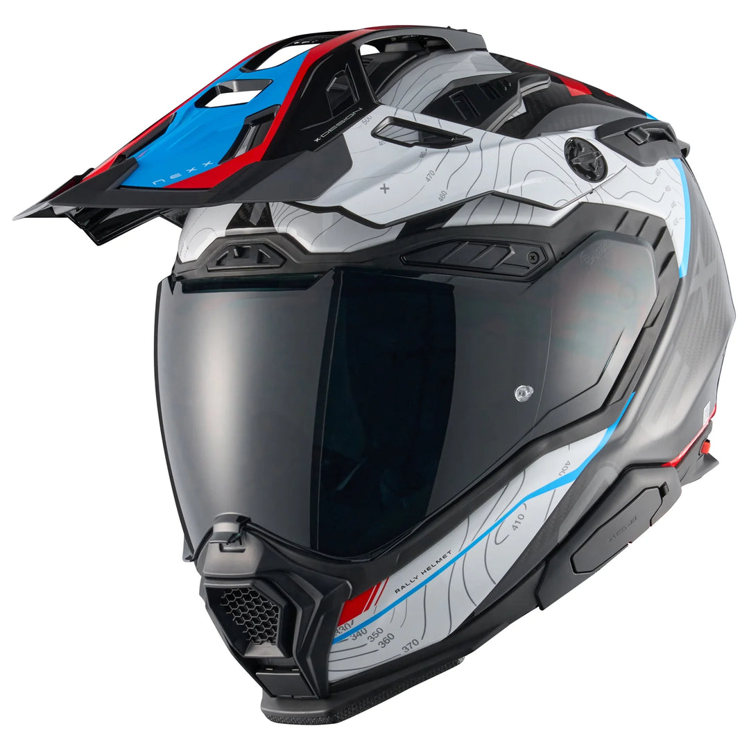NEXX X.WED3 ADV HELMET - FURKA - RED / BLUE – Strath Moto