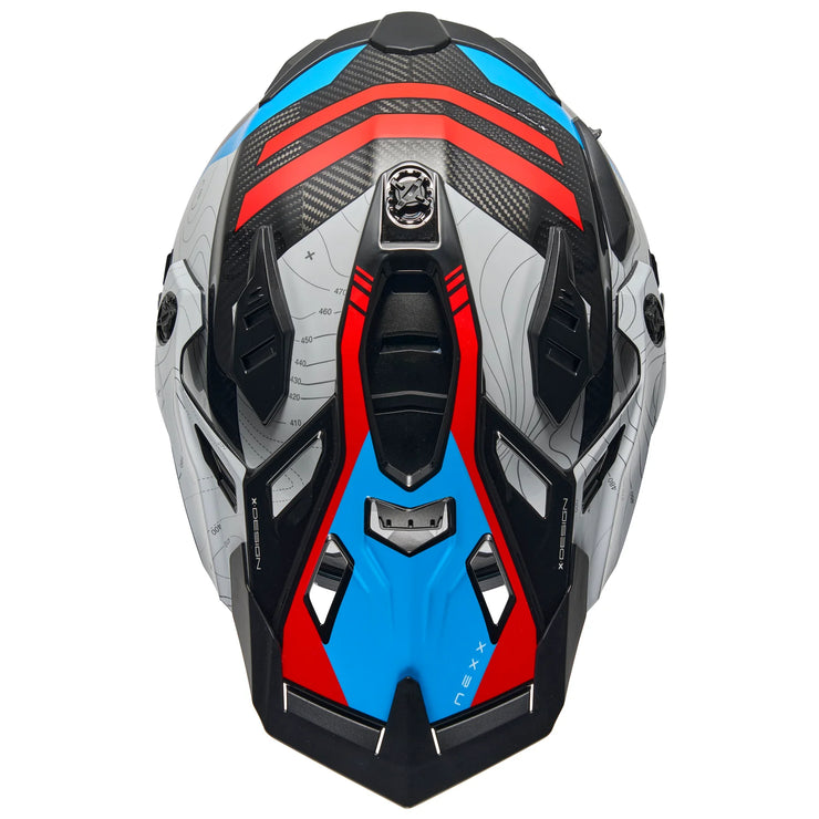 NEXX X.WED3 ADV HELMET - FURKA - RED / BLUE