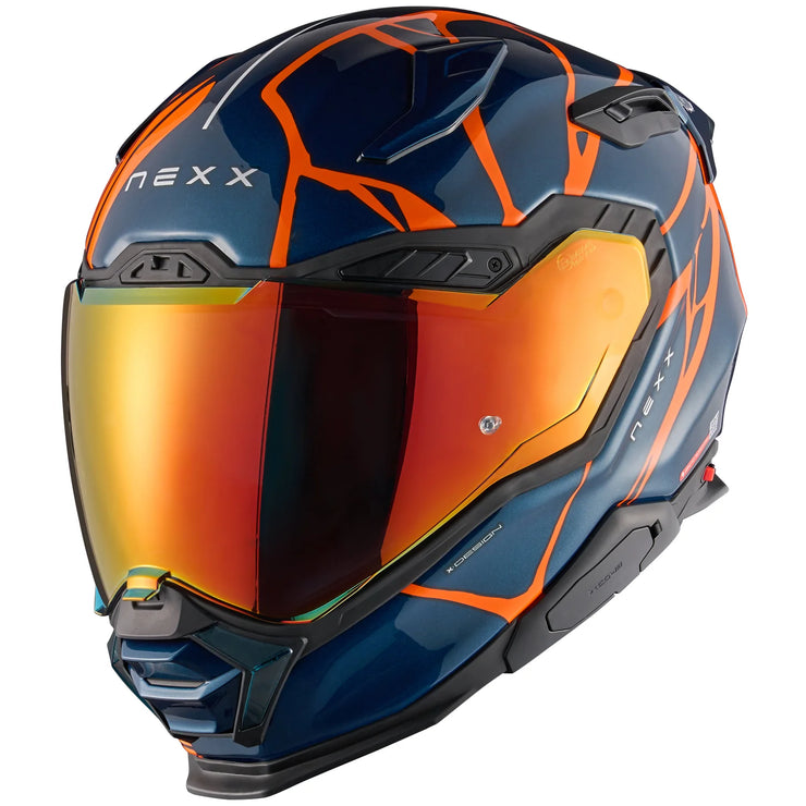 NEXX X.WST3 HELMET - B-SIDE - TEAL / ORANGE