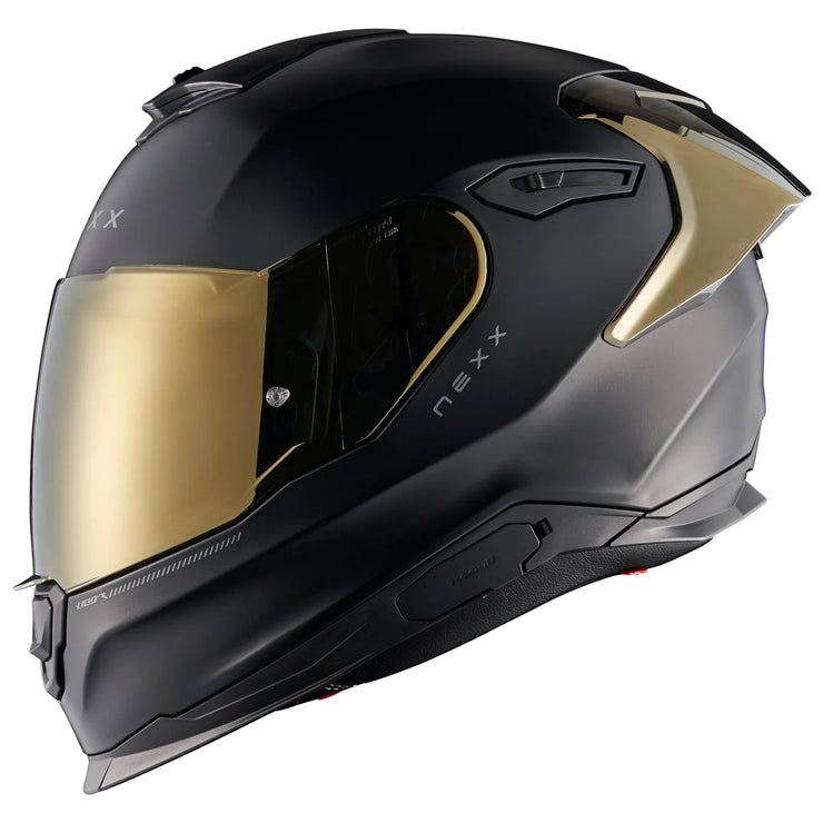 NEXX Y.100R HELMET - SUBSONIC - MT BLACK / GOLD