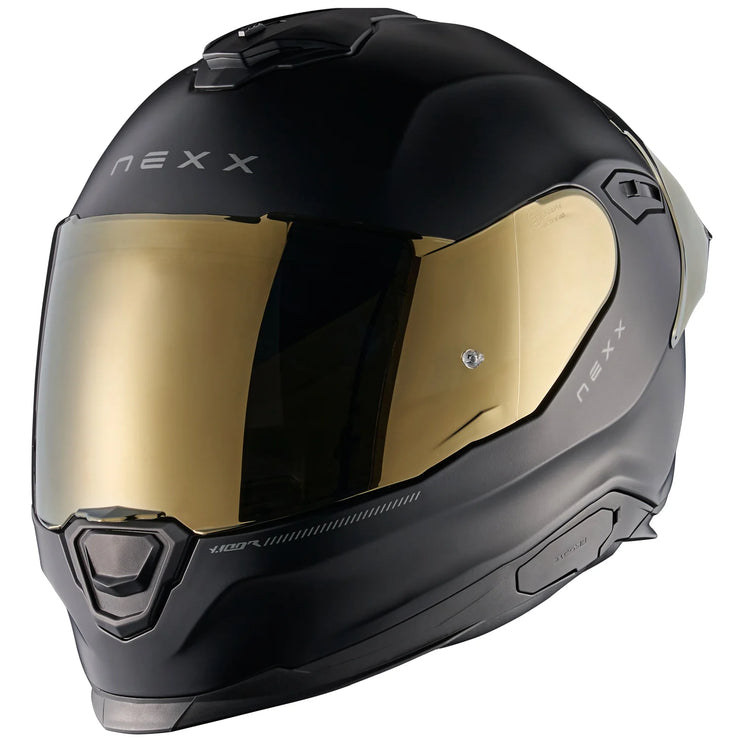 NEXX Y.100R HELMET - SUBSONIC - MT BLACK / GOLD