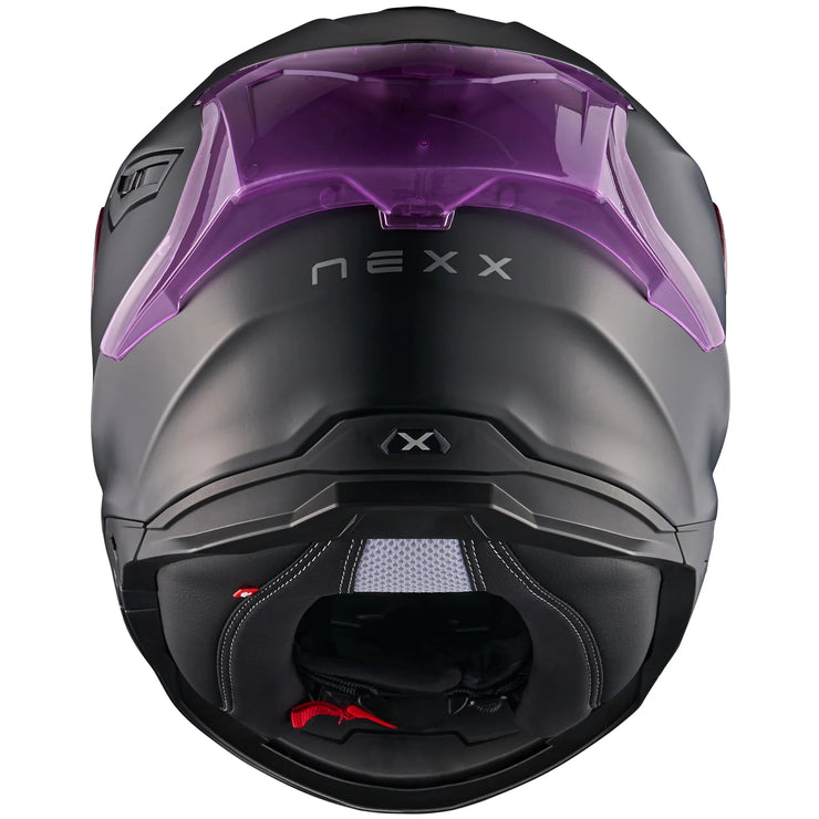 NEXX Y.100R HELMET - SUBSONIC - MT BLACK / PURPLE