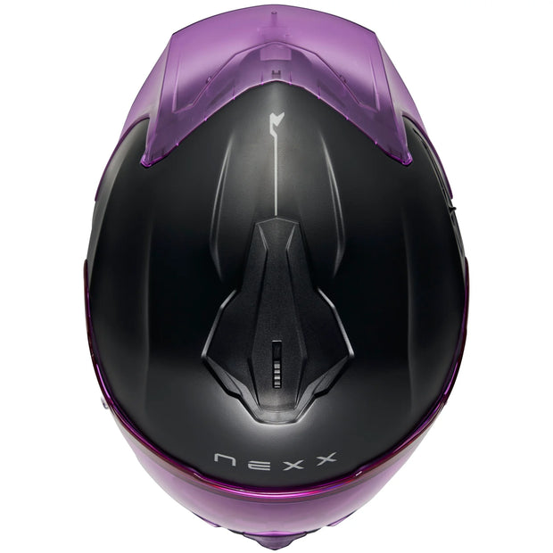 NEXX Y.100R HELMET - SUBSONIC - MT BLACK / PURPLE