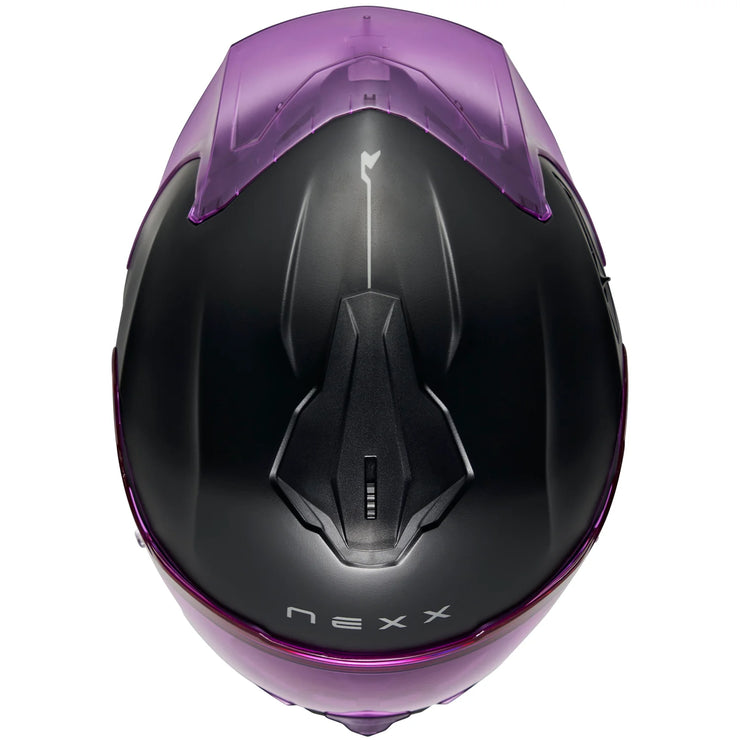 NEXX Y.100R HELMET - SUBSONIC - MT BLACK / PURPLE