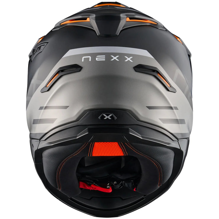 NEXX Y.TRAVL ADV HELMET - QUEST - MT BLACK / GREY