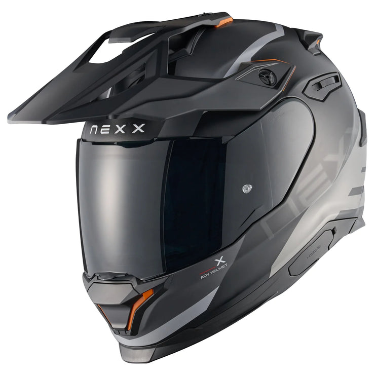 NEXX Y.TRAVL ADV HELMET - QUEST - MT BLACK / GREY