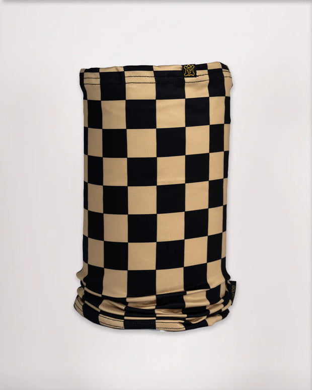 GOLDTOP NECK TUBE - CHECKERED GOLD