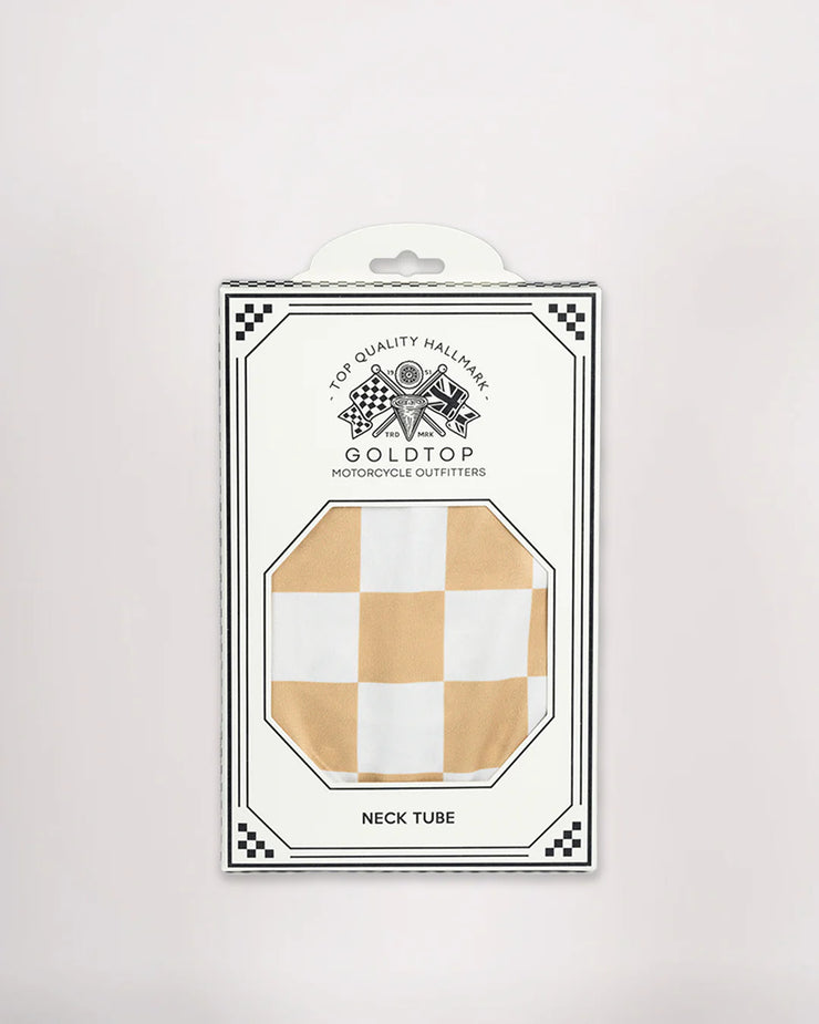 GOLDTOP NECK TUBE - CHECKERED IVORY