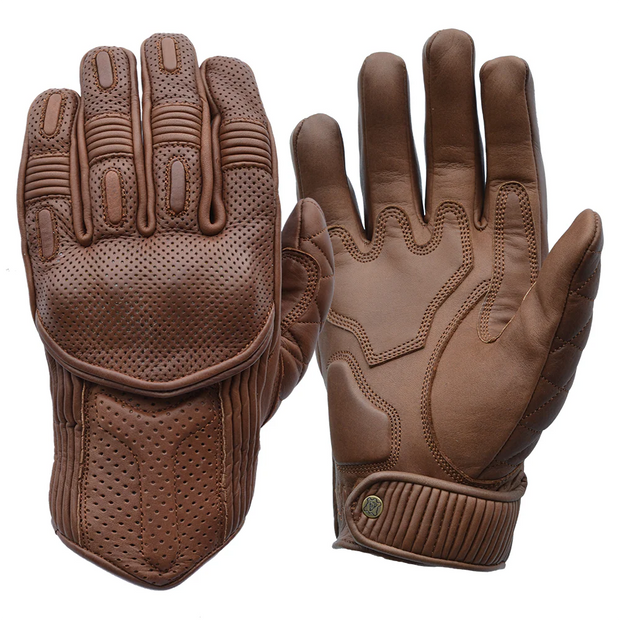GOLDTOP SILK LINED PREDATOR GLOVES - WAXED BROWN