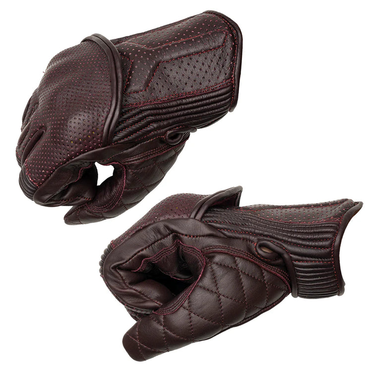 GOLDTOP SILK LINED PREDATOR GLOVES - OXBLOOD
