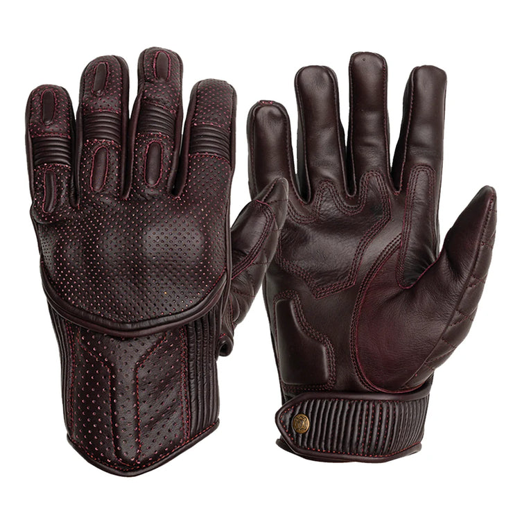 GOLDTOP SILK LINED PREDATOR GLOVES - OXBLOOD
