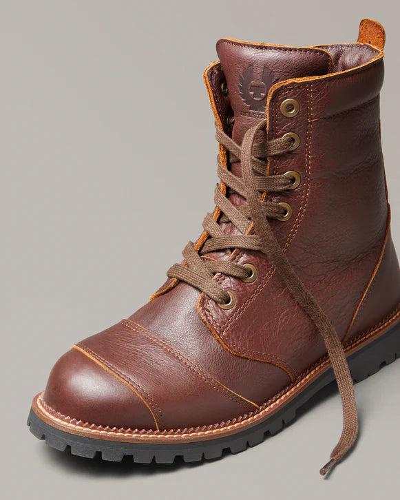 BELSTAFF RESOLVE WATERPROOF MOTORCYCLE BOOTS - BROWN