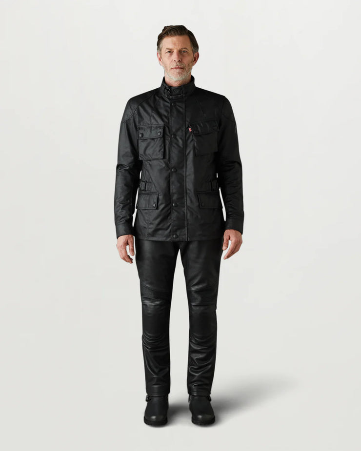 BELSTAFF CROSBY MOTORCYCLE JACKET - STEALTH BLACK