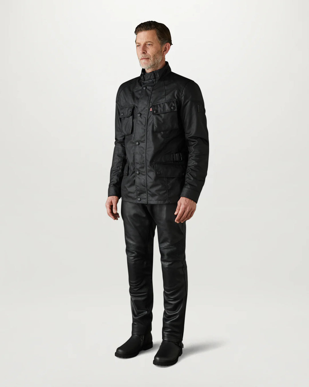 BELSTAFF CROSBY MOTORCYCLE JACKET - STEALTH BLACK - SIZE M - LAST