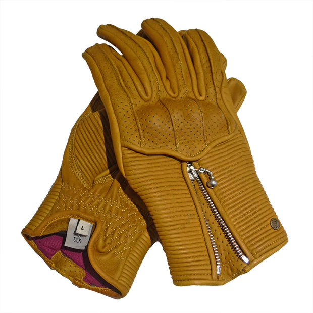 GOLDTOP SILK LINED RAPTOR GLOVES - SAND