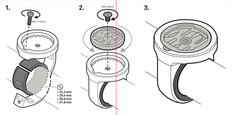 BEELINE MOTO II BAR CLAMP MOUNT Strath Moto