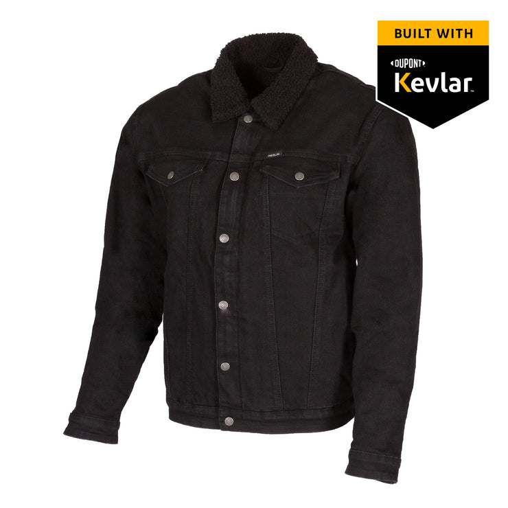 MERLIN SHERPA JACKET - BLACK